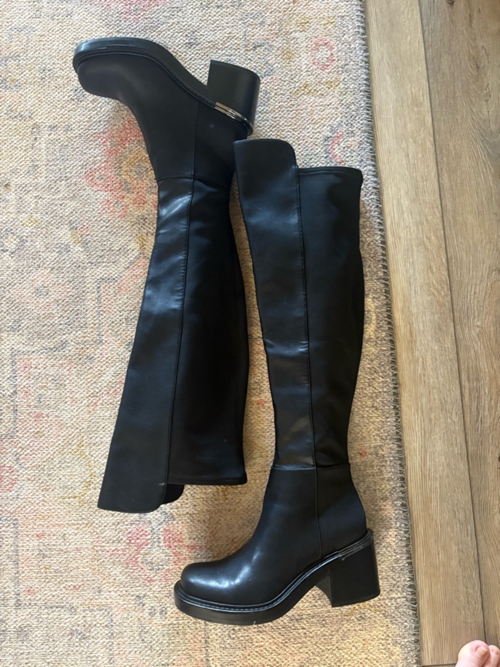 DKNY over the knee Tall Riding Boots - Women Sz 8.5 - Picture 3 of 7